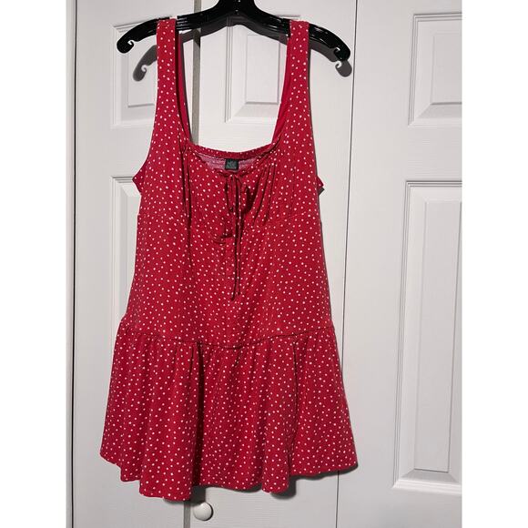 Wild Fable Dresses & Skirts - Wild Fable XXL Red Star Print Mini Dress Sleeveless